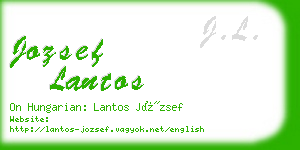 jozsef lantos business card